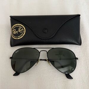 Ray-Ban Classic Aviators Black/Green